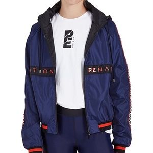 P.E. NATION Windbreaker Blue Jacket (Small)